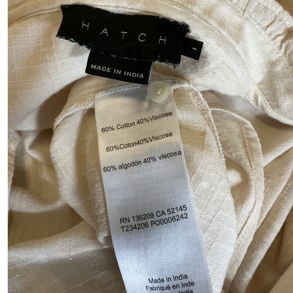 Hatch Lightweight Ivory Sydney Blouse Size 1 - Picture 4 of 4